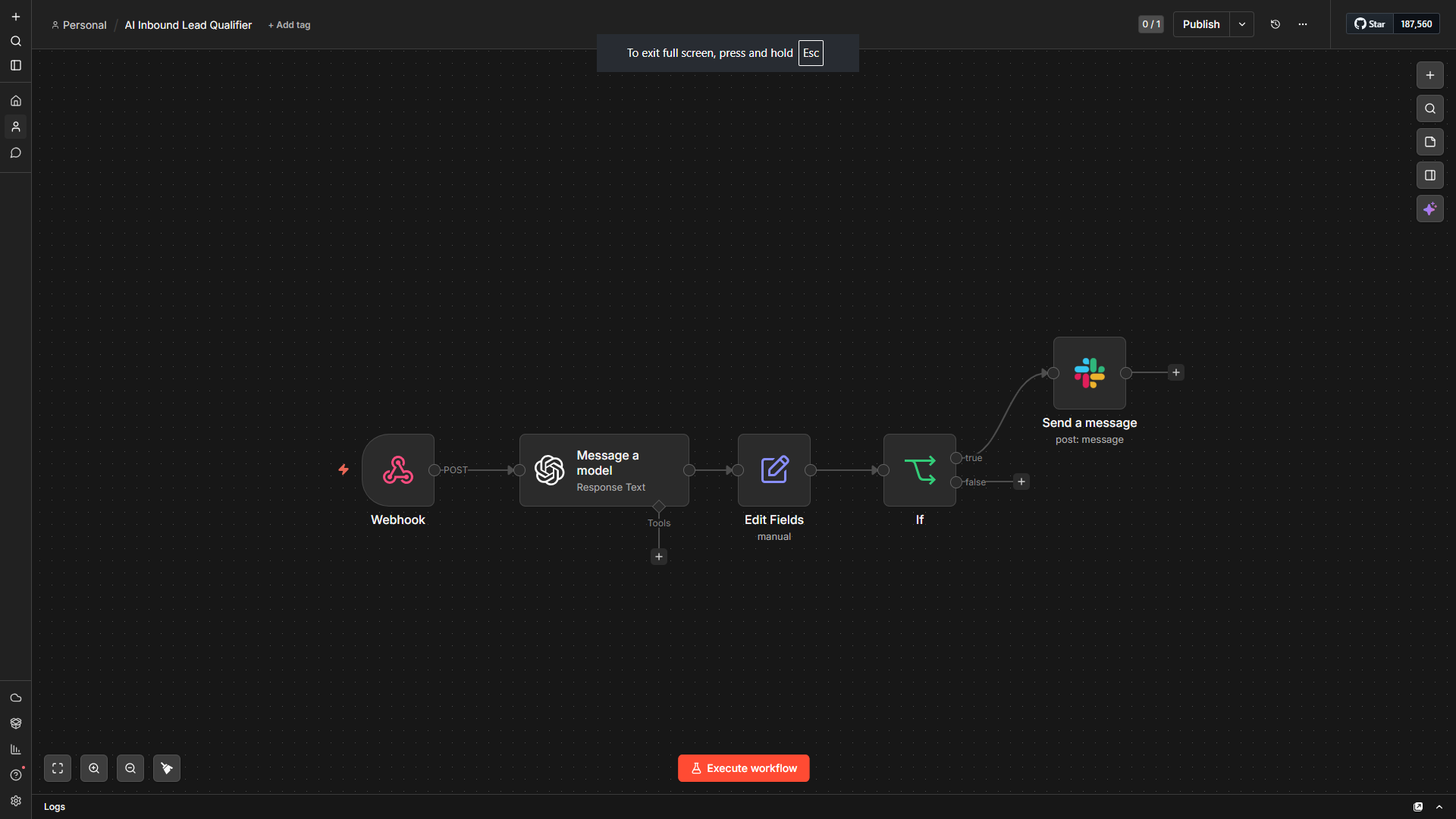 n8n Canvas Architecture
